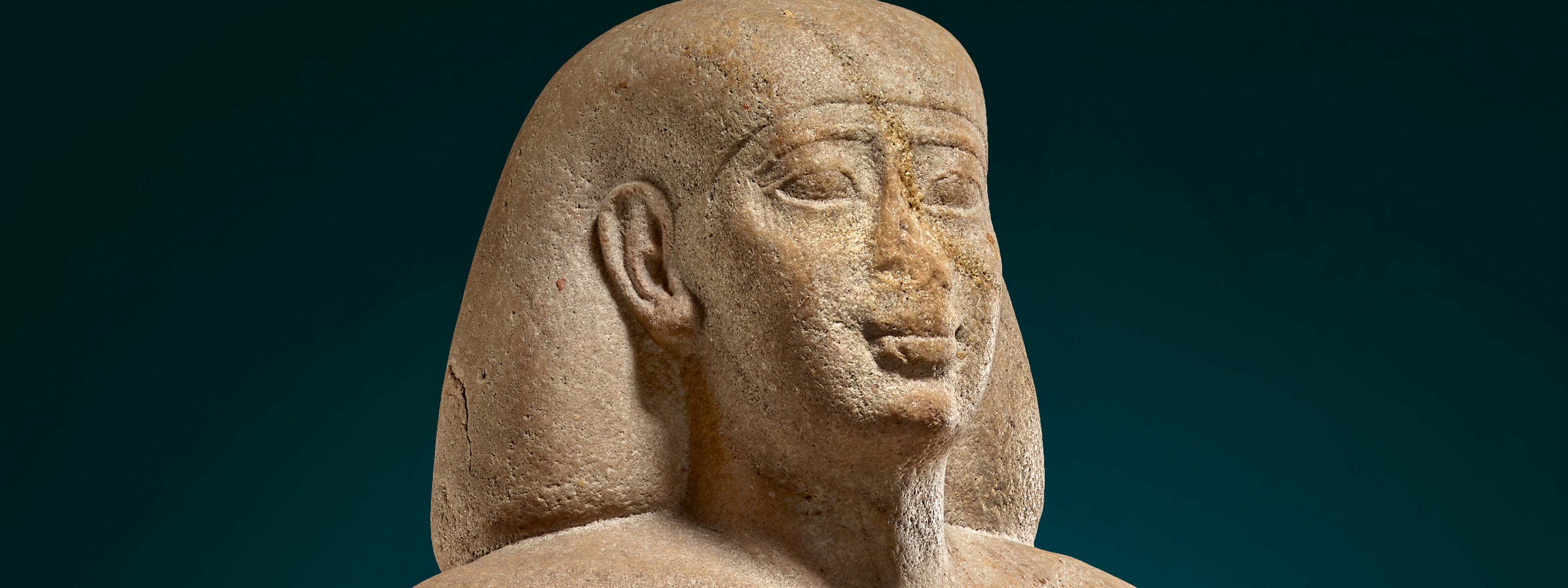 Statue of Nakhthorheb (detail), Egypt,  Dynasty 26, about 590 BCE. Quartzite. British Museum, London, EA1646. Image © The Trustees of the British Museum. All rights reserved
